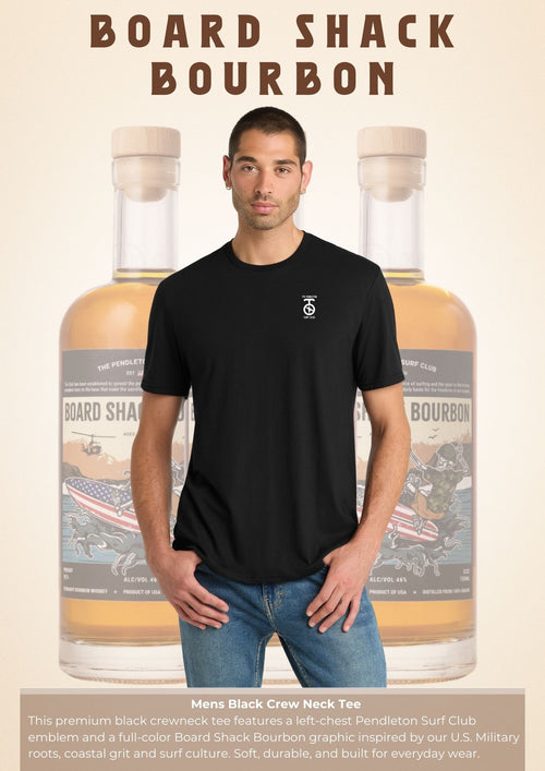 Mens Black Crew Neck Tee