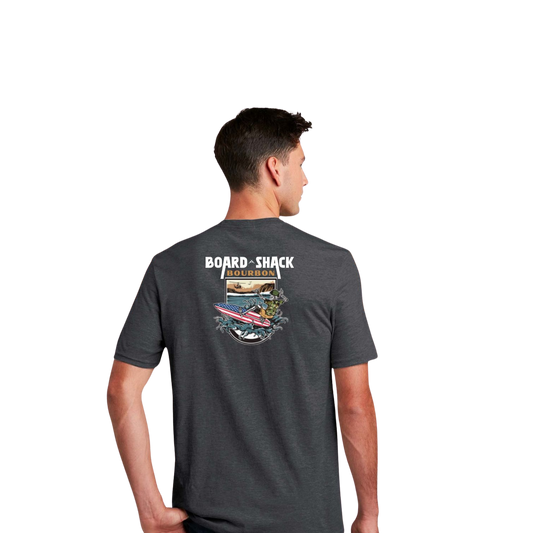 Mens Heathered Charcoal Crew Neck Tee