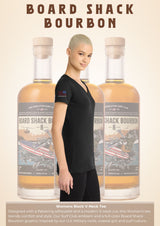 Womens Black V-Neck Tee thumbnail 3