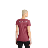 Womens Heathered Tactical Spirits Charcoal Red Shirt thumbnail 2