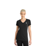 Womens Black V-Neck Tee thumbnail 4