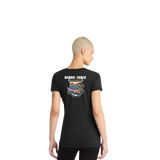 Womens Black V-Neck Tee thumbnail 5